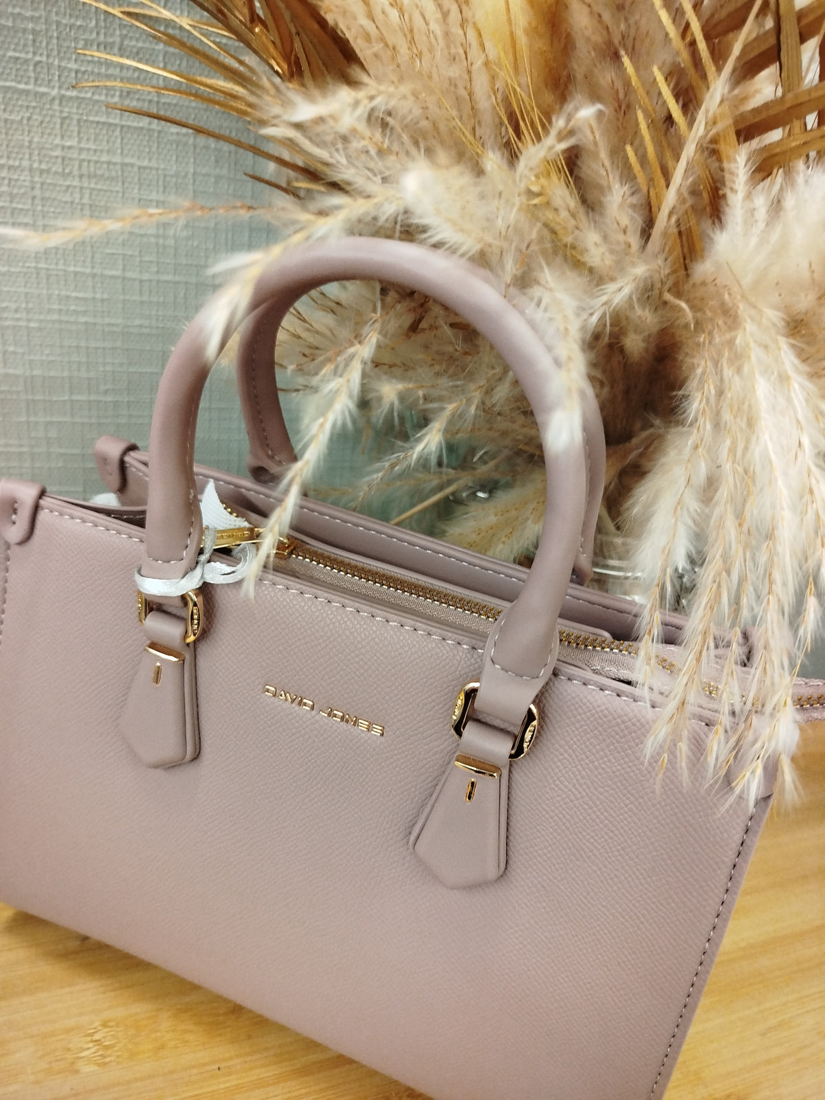 Sac Kenza - sac rose pale David&Jones