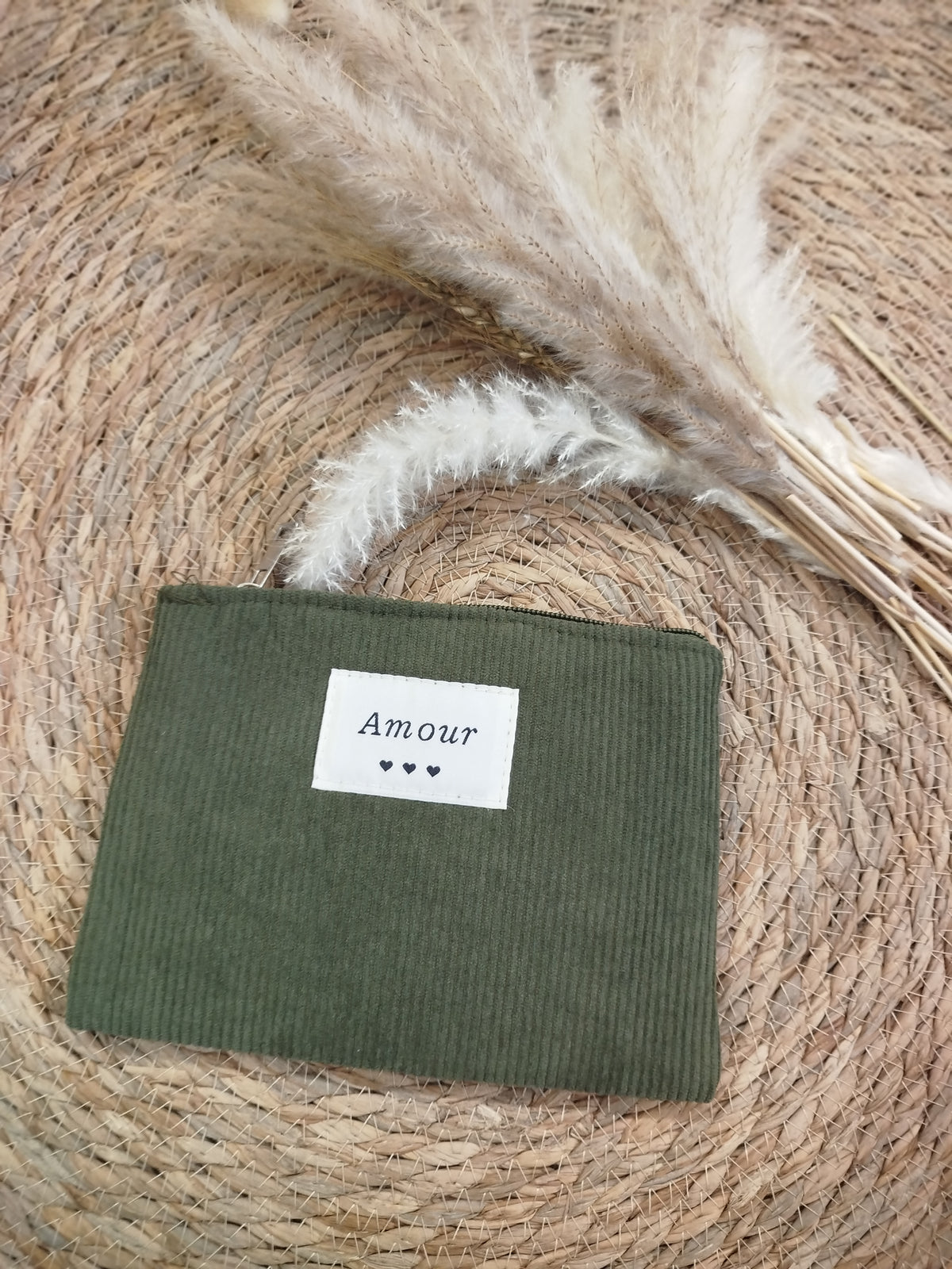 Pochette velours Amour