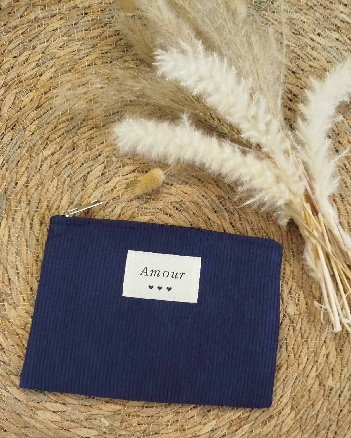 Pochette velours Amour
