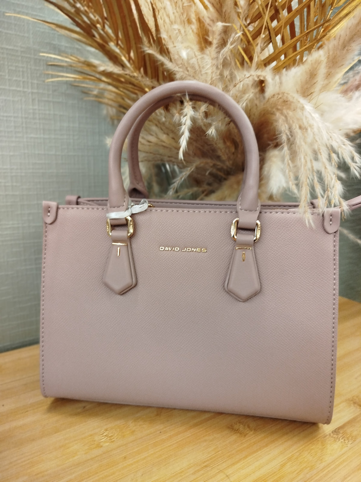 Sac Kenza - sac rose pale David&Jones