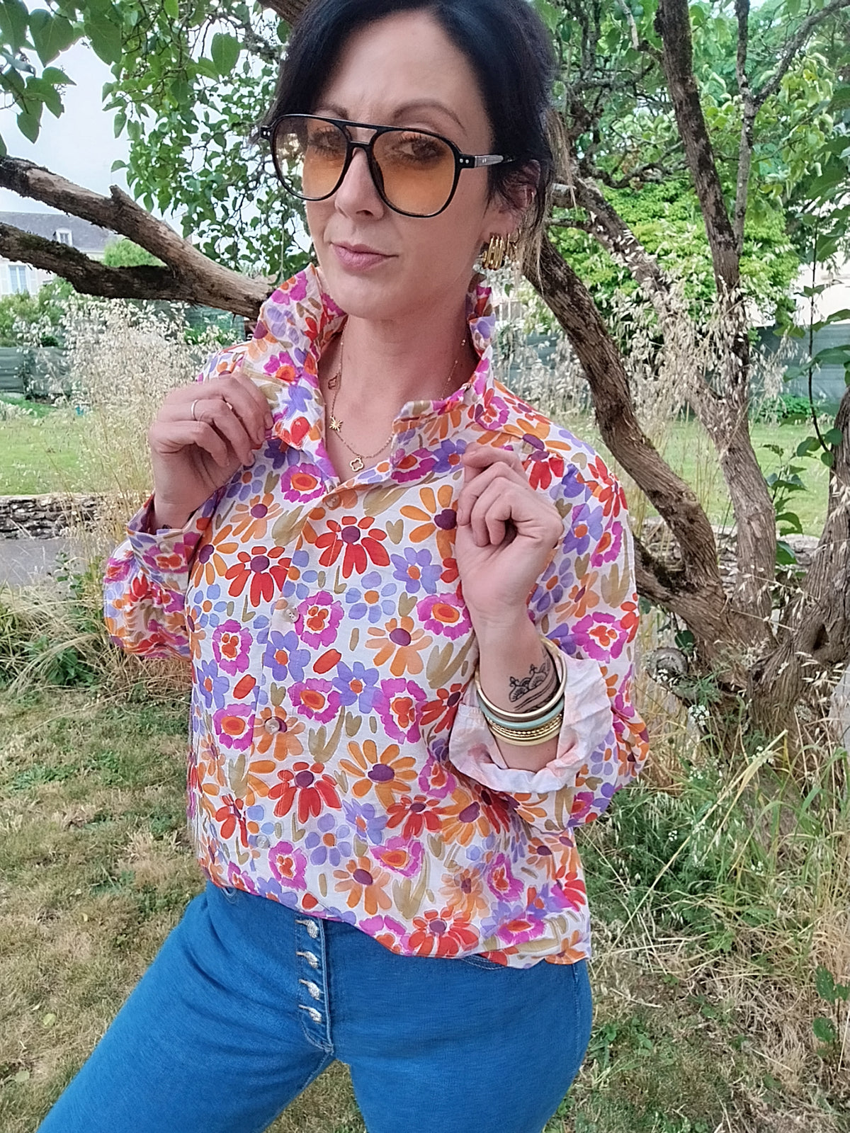 Chemisier fleuri Franca