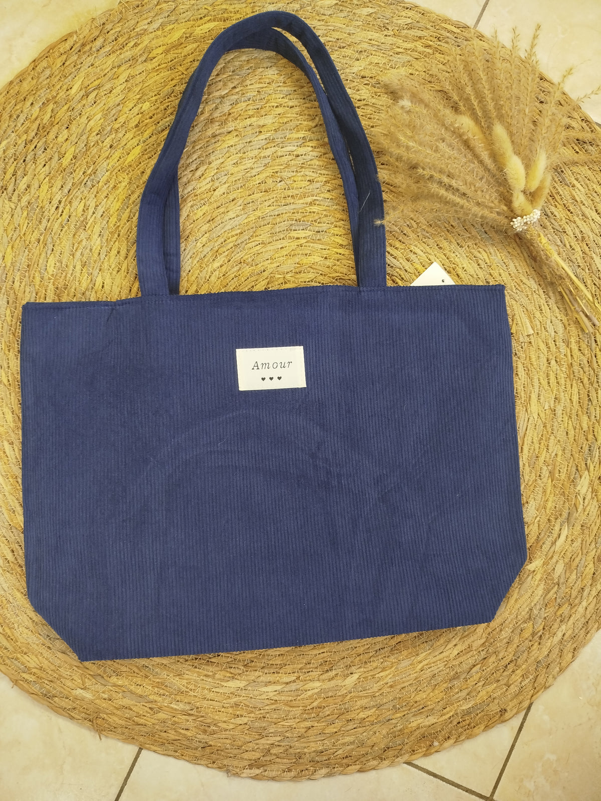 Sac velours AMOUR