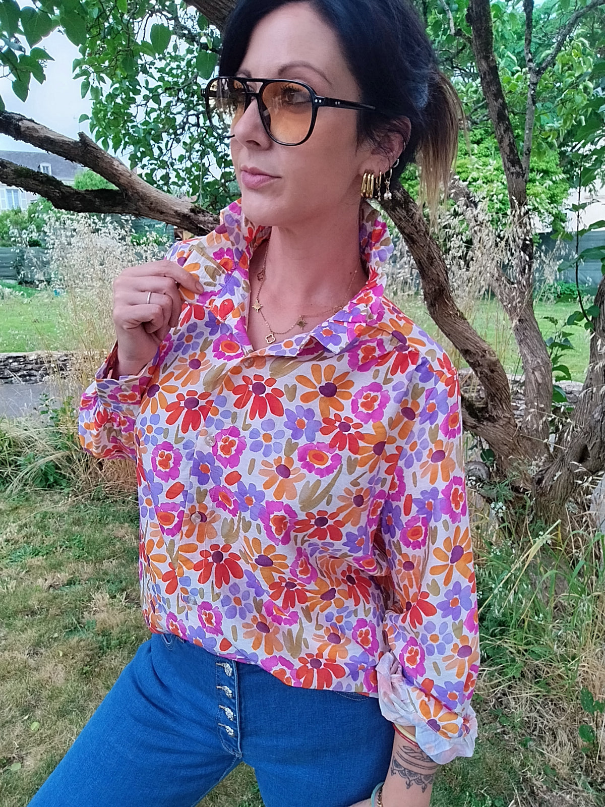 Chemisier fleuri Franca