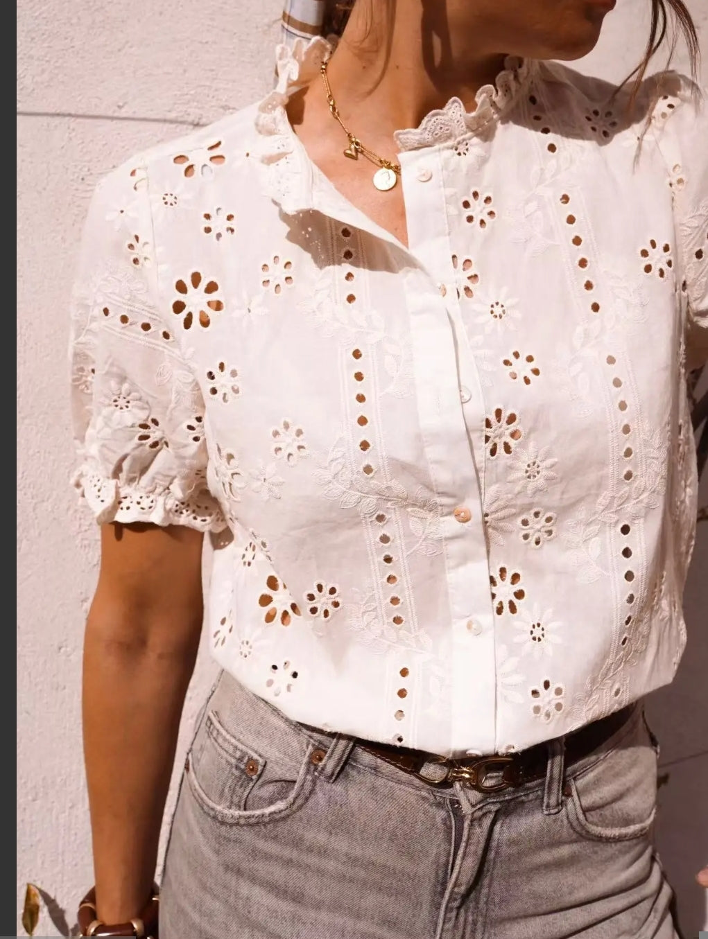 Blouse brodé Eléa