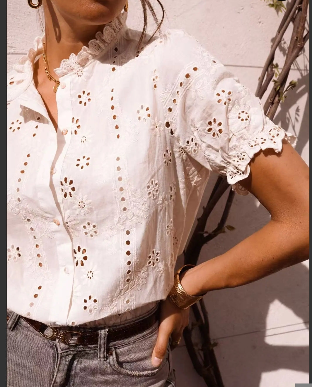Blouse brodé Eléa