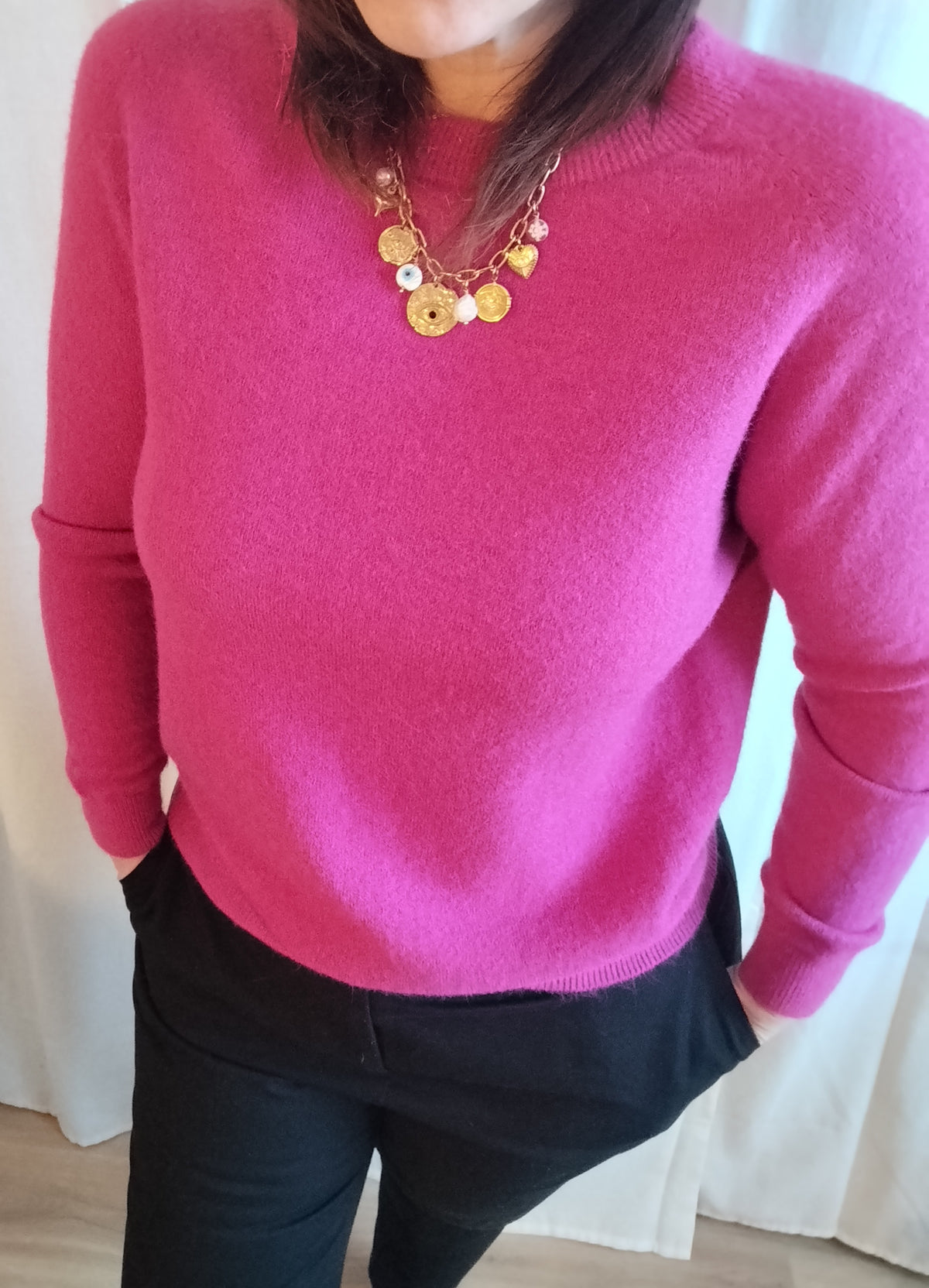 Pull Jane - pull taille unique framboise