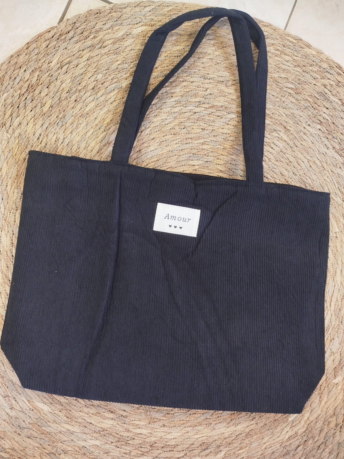 Sac velours AMOUR