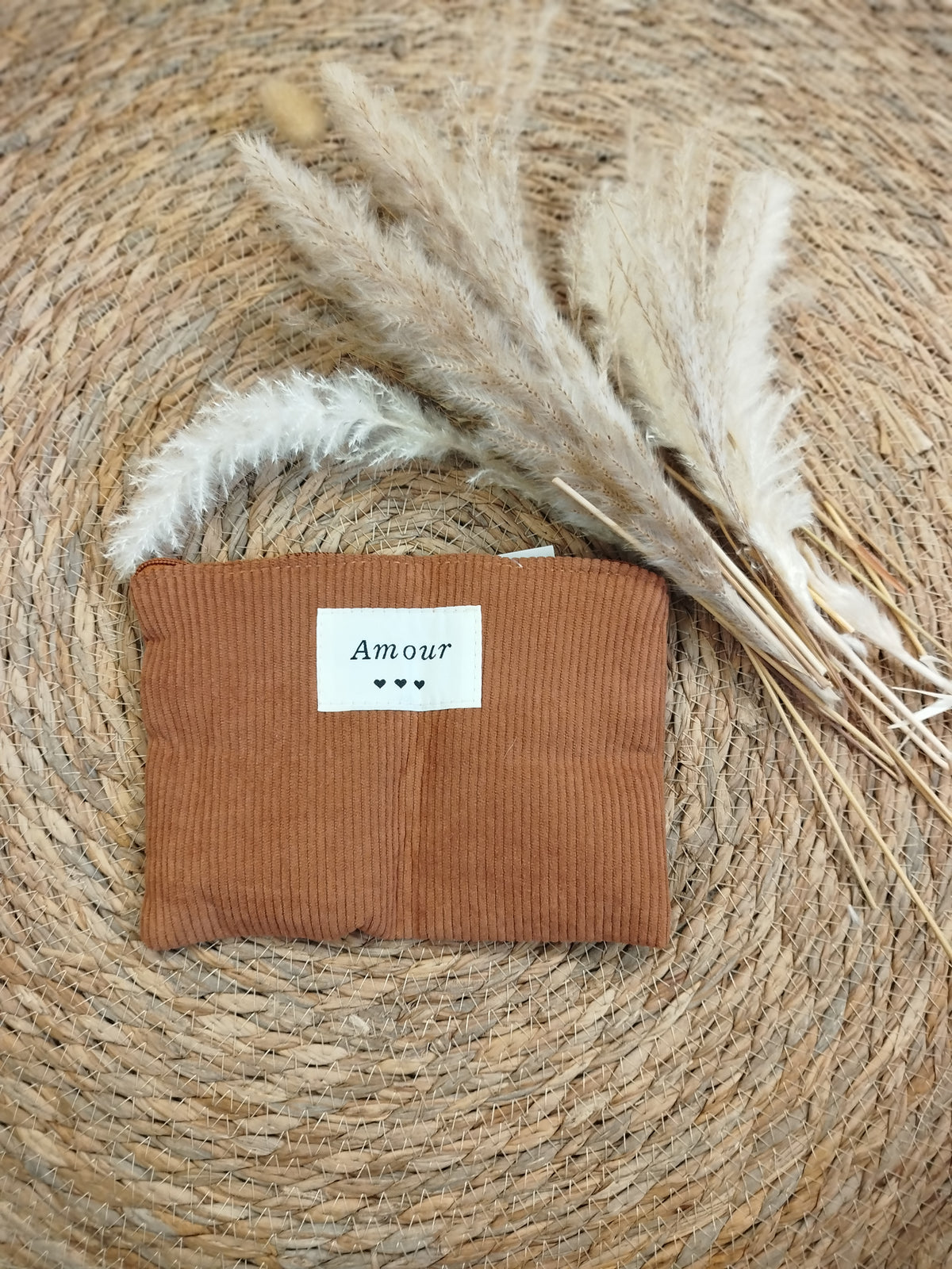 Pochette velours Amour