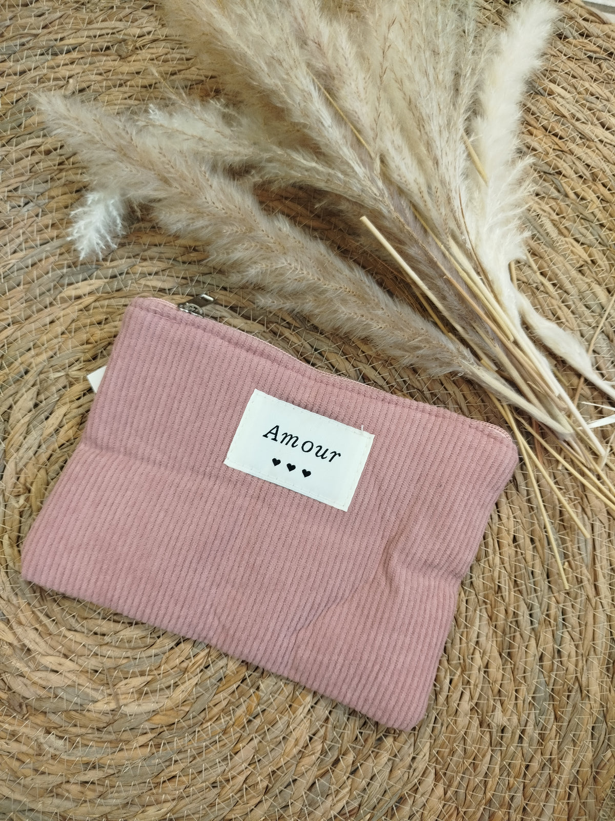 Pochette velours Amour