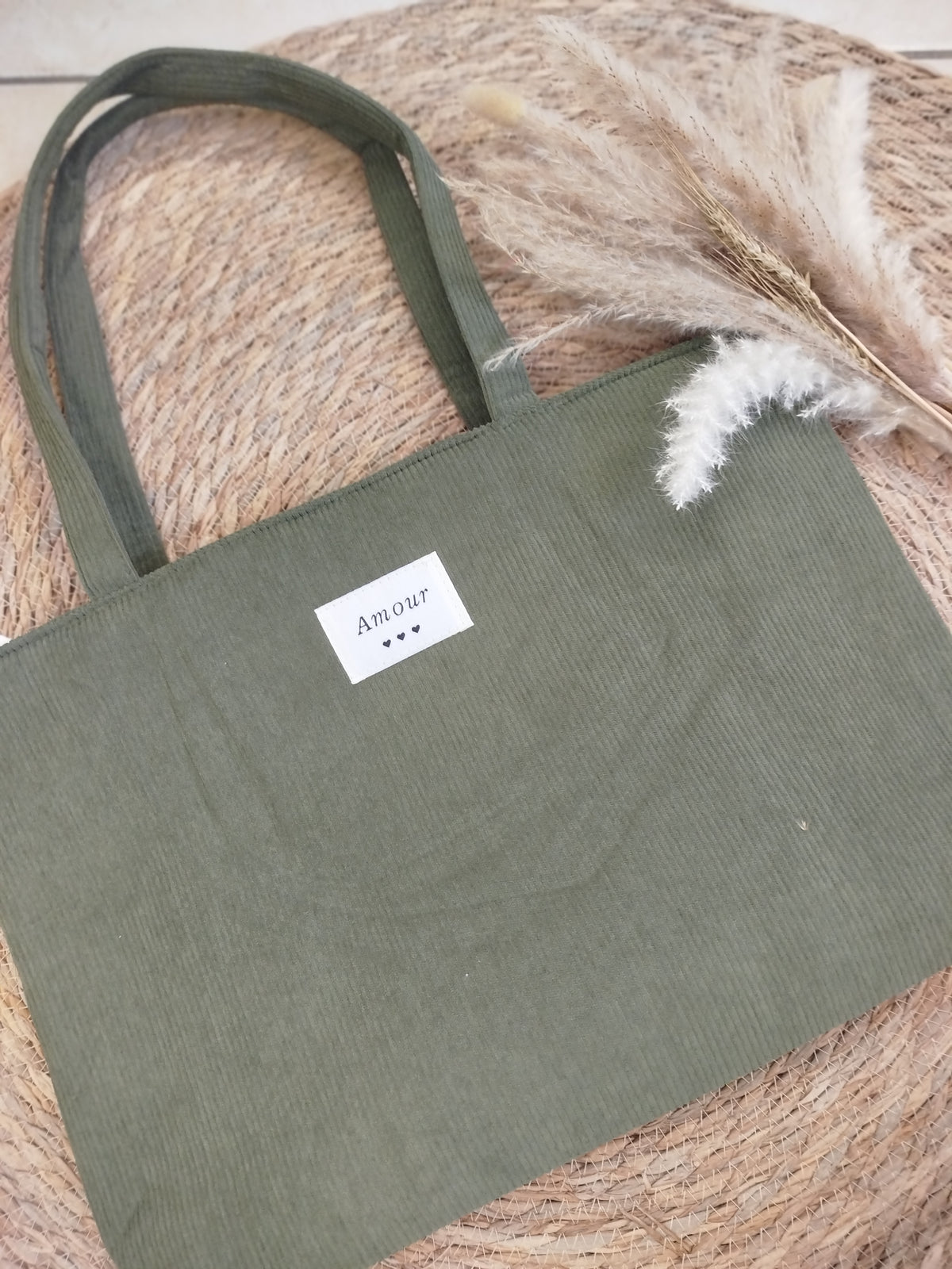 Sac velours AMOUR