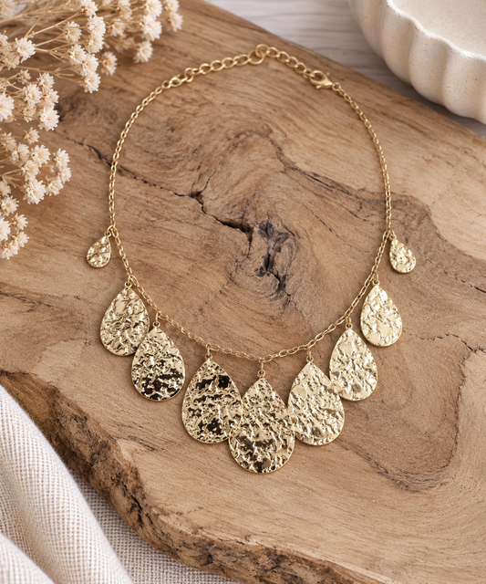 Collier Agathe – Pampilles dorées ✨